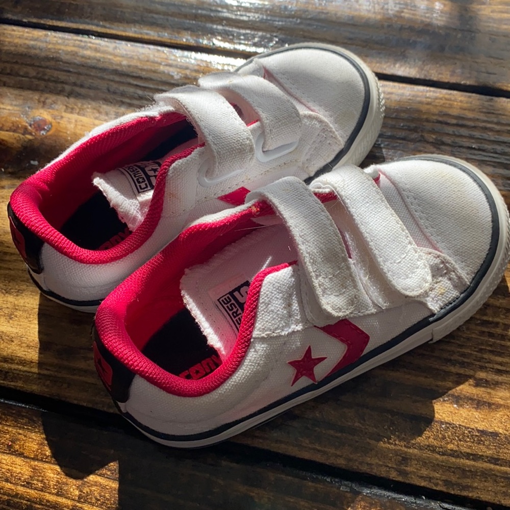 Toddler Converse All Stars!! White, pink, black!